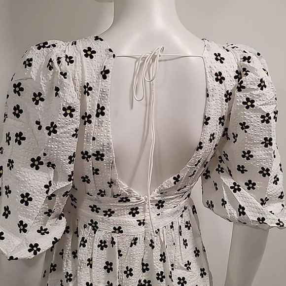FOR Love & Lemons Connie Mini Dress in Ivory - Picture 7 of 11